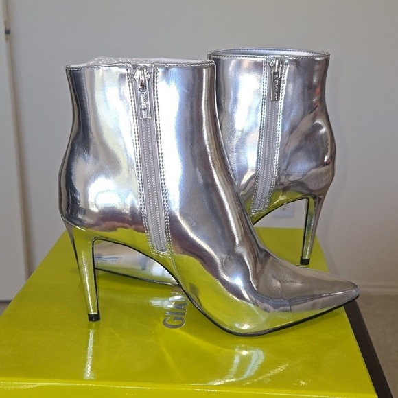 Gianni Bini Shoes - Gianni Bini Nailah Booties, Women's Size 7M Silver NWT